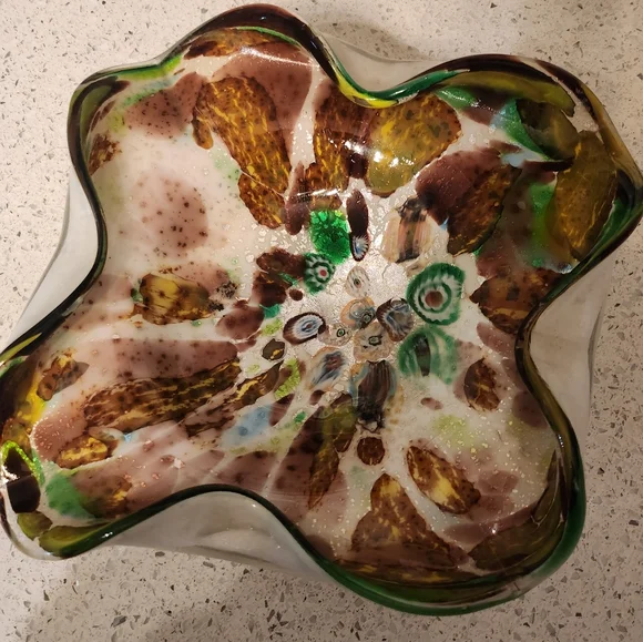 Vintage Murano Tutti Frutti glass bowl Glass Art